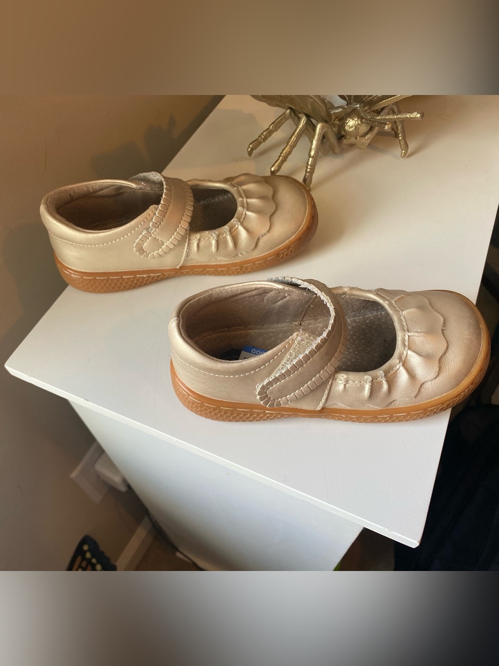 Livie & Luca Kids Mary Jane Shoes in Metallic Gold - Picture 10 of 12